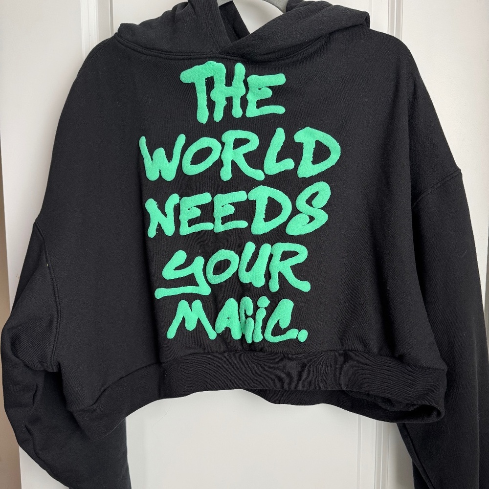 Dressed in LaLa hoodie